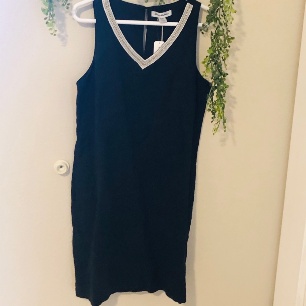 Lux Linen Embellished Shift